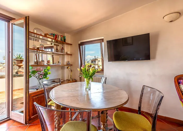 Daire Iflat Campo De' Fiori Panoramic Penthouse Roma