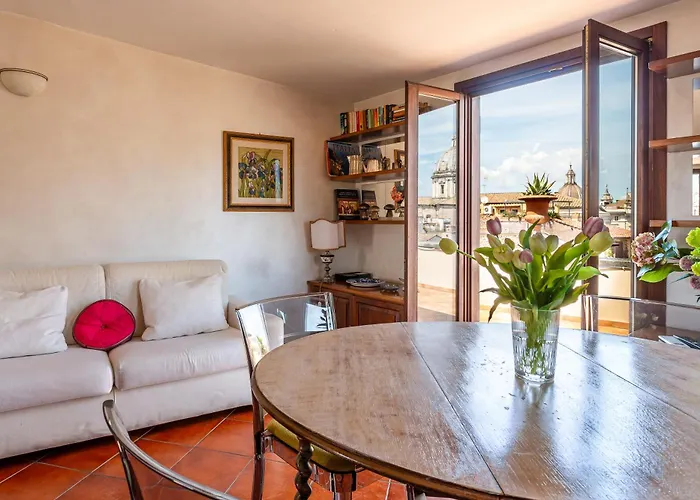 Daire Iflat Campo De' Fiori Panoramic Penthouse Roma